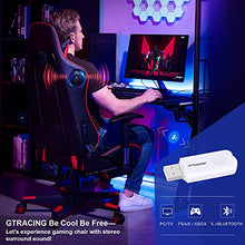 Load image into Gallery viewer, GTRACING Gaming Chair with Footrest Speakers Video Game Chair Bluetooth Music Heavy Duty Ergonomic Computer Office Desk Chair Red
