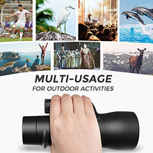 Load image into Gallery viewer, Monocular Telescope - 12X55 High Power Starscope Monocular Telescope with Smartphone Holder, BAK4 Prism &amp; IPX7 Waterproof Monocular for Adults Kids Bird Watching Hunting Camping Hiking Traveling
