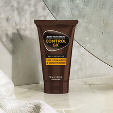 Load image into Gallery viewer, Just For Men Control GX Grey Reducing 2-in-1 Shampoo and Conditioner, Gradual Hair Color for Stronger and Healthier Hair, 4 Fl Oz - Pack of 1 (Packaging May Vary)
