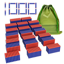 Load image into Gallery viewer, Coodoo Compatible Darts 1000 PCS Refill Pack Bullets for Nerf N-Strike Elite Series Blasters Toy Gun - Blue with Storage Bag
