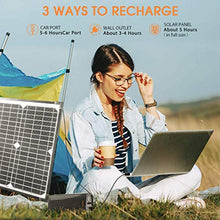 Load image into Gallery viewer, OMORC 85W 20000mAh Portable Power Station AC Outlet Portable Charger(LED &amp; QC 3.0&amp; TAS Approved),Portable Camping Solar Generator Battery Power Station (Black)

