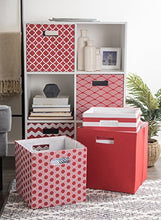 Load image into Gallery viewer, DII Hard Sided Collapsible Fabric Storage Container for Nursery, Offices, &amp; Home Organization, (13x13x13") - Solid Rust
