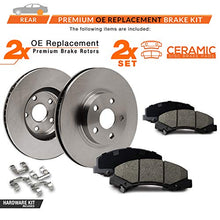 Load image into Gallery viewer, [Rear] Max Brakes Premium OE Rotors with Carbon Ceramic Pads and Hardware Kit KH079242
