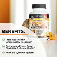 Load image into Gallery viewer, Turmeric Curcumin with BioPerine 1500mg - Natural Joint &amp; Healthy Inflammatory Support with 95% Standardized Curcuminoids for Potency &amp; Absorption - Non-GMO, Gluten Free Capsules with Black Pepper.
