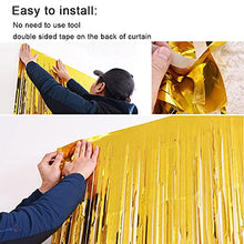 Load image into Gallery viewer, 3 Pack Fringe Curtains Party Decorations,Tinsel Backdrop Curtains for Parties,Photo Booth Wedding Graduations Birthday Christmas Event Party Supplies (Pink)
