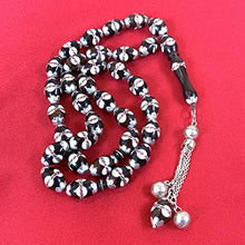 Load image into Gallery viewer, 33 Beads Handmade Silver Egyption Tasbih | Muslim prayer beads Kuka tasbeeh islamic prayer beads, Misbaha | AlAliGems
