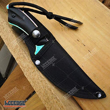 Load image into Gallery viewer, 7.5" Tactical Knife Survival Knife Hunting Knife FULL TANG Fixed Blade Knife Etched Damascus Razor Sharp Edge Camping Accessories Camping Gear Survival Kit Survival Gear Tactical Gear 51565 (Gold)
