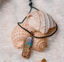 Load image into Gallery viewer, Crystal Vibe Orgone Seven Chakra Stones Handmade Healing Pendant Crystal Necklace with Adjustable Cord for EMF Protection, Stress, Anxiety, Meditation, Spiritual Gift Jewelry
