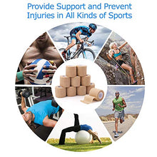 Load image into Gallery viewer, 10 Pack Self Adherent Bandage Wrap, 2” x 5 Yards, Medical Tape, Self-Adherent Wrap, Athletic Elastic Cohesive Bandage, First Aid Tape, Sports Tape for Stretch Athletic, Ankle Sprains &amp; Swelling
