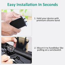 Load image into Gallery viewer, Bike Mount, Universal Bicycle Phone Holder, Adjustable Silicone Handlebar Mount Compatible with iPhone 11 Pro Max/8/7/6 Plus, Samsung S9/S8 Plus 4.5"-6.0", Ideal for Mountain Bikes and Motorcycle
