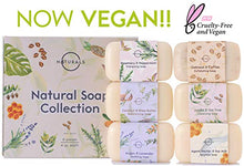 Load image into Gallery viewer, O Naturals 6pcs Natural Bar Soap Collection, Soap Gift Set, Spa Gifts for Women &amp; Men, Organic Body Wash Soap Bar &amp; Face Soap for Acne - 100% Natural, Triple Milled Soap Bars with Essential Oils 4oz
