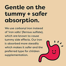 Load image into Gallery viewer, Renzo's Iron Supplements for Kids, Dissolvable Vegan Iron Supplement for Children, Sugar Free Iron Supplements for Anemia, Oh-Oh-Oh Orange Flavor, 90 Melty Tabs
