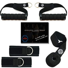 Load image into Gallery viewer, Resistance Bands Set Bundled with Loop Bands I Exercise Bands with Stackable Workout Bands, Door Anchor, Handles, Ankle Straps &amp; Advanced eBook - for Resistance Training, Gym, Yoga, Pilates and More!
