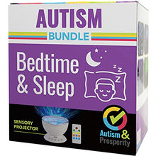 Load image into Gallery viewer, Autism &amp; Prosperity Kids Calming Ocean Wave Projector for Autistic Children - Music - AUX – for ASD Boys Girls Sleep Bedroom Room Decor - Visual Auditory Sensory Toys Stimulation LED Night Light Lamp
