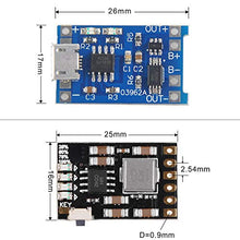 Load image into Gallery viewer, MakerFocus 10pcs 186 50 Lithium Battery Charging Module TP4056 Charging Module 1A with Battery Protection 186 50 BMS and 2A 5V Charge Discharge Module Charging Boost Mobile Power Protection PCB Board
