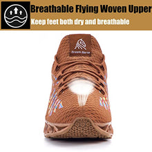 Load image into Gallery viewer, Steel Toe Shoes for Men Lightweight Work Safety Sneakers Comfortable Puncture Proof Safety Shoes for Industrial,Coustruction Khaki
