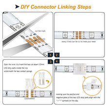 Load image into Gallery viewer, PHOPOLLO LED Strip Lights, 16.4FT Waterproof 5050 150LEDs RGB Flexible LED Lights for Bedroom with 44-Key IR Remote Controller and 12V Power Supply, Ideal for House and Holiday Decoration
