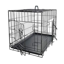 Load image into Gallery viewer, Dog Crates for Small Dogs - Dog Crate 24" Pet Cage Double-Door Best for Puppy &amp; Kitten Pets - Wire Metal Kennel Cages with Divider Panel &amp; Tray - In-door Foldable &amp; Portable for Animal Out-Door Travel
