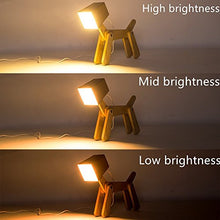 Load image into Gallery viewer, HROOME Kids Table Lamp - Wooden Dog and Dinosaur Desk Lamp
