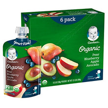 Load image into Gallery viewer, Gerber Purees Organic 2nd Foods Baby Food Fruit &amp; Veggie Variety Pack, 3.5 Ounces Each, 18 Count
