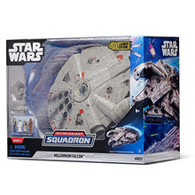 Load image into Gallery viewer, STAR WARS MICRO GALAXY SQUADRON Assault Class Millennium Falcon - 7-Inch Vehicle with 1-Inch Han Solo, Chewbacca, Princess Leia and OBI-Wan Kenobi Micro Figures
