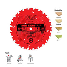 Load image into Gallery viewer, Freud LU87R010 10" Thin Kerf Rip Blade, Multi, One Size

