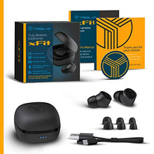 Load image into Gallery viewer, TREBLAB xFit - Truly Wireless Earbuds of 2019 - True HD Sound Bluetooth 5.0 - Super Light, Premium Design, Best Sports Headphones for Workout &amp; Running, Waterproof IPX6, Noise Cancelling (Renewed)

