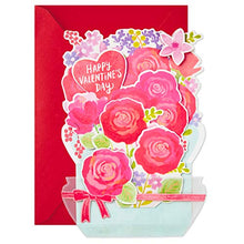 Load image into Gallery viewer, Hallmark Paper Wonder Displayable Pop Up Valentines Day Card (Flowers Valentine)
