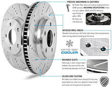Load image into Gallery viewer, Power Stop K6480 Front and Rear Z23 Carbon Fiber Brake Pads with Drilled &amp; Slotted Brake Rotors Kit
