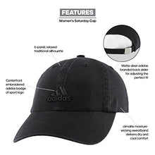 Load image into Gallery viewer, adidas Women's Saturday Cap, Black/Black, ONE SIZE
