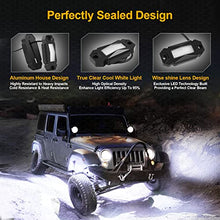 Load image into Gallery viewer, LEDMIRCY LED Rock Lights White R2 8PCS for JE-EP Off Road Trucks Car RZR ATV Trail Rig Lights High Power Under Glow Waterproof Lights Underbody Shockproof Light Auto Boat UTV SUV(8PCS-White)
