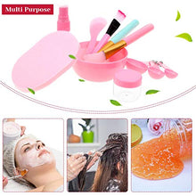 Load image into Gallery viewer, Face Mask Mixing Bowl Set, Anezus 11 Pcs DIY Facemask Mixing Tool Kit with Facial Mask Bowl Stick Spatula Silicone Brush Spray Bottle Puff Soaking Bottle Gauges

