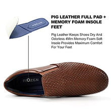 Load image into Gallery viewer, Men's Sneakers Leather Casual Shoes Business Oxford Fashion Sneaker (Brown, Numeric_9_Point_5)
