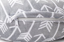 Load image into Gallery viewer, Minky Nursing Pillow Cover | Arrow Pattern Slipcover | Best for Breastfeeding Moms | Soft Fabric Fits Snug On Infant Nursing Pillows to Aid Mothers While Breast Feeding | Great Baby Shower Gift
