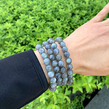 Load image into Gallery viewer, Natural Grade A Labradorite Gemstone Bracelet 7 inch Stretchy Chakra Gems Stones Healing Crystal Energy Quartz Rocks GB8-10
