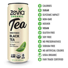 Load image into Gallery viewer, Zevia Organic Sugar Free Iced Tea, Tea Time Variety Pack, 12 Ounce Cans (Pack of 12)
