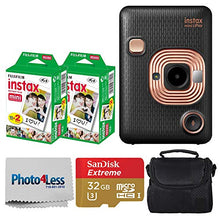 Load image into Gallery viewer, Fujifilm Instax Mini LiPlay Hybrid Instant Camera (Elegant Black) + Fujifilm Instax Instant Film (40 Shots) + 32GB mciroSDHC Memory Card + Compact Camera Case - Deluxe Bundle
