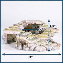 Load image into Gallery viewer, PENN-PLAX Reptology Shale Scape Step Ledge &amp; Cave Hideout – Decorative Resin for Aquariums &amp; Terrariums – Great for Reptiles, Amphibians, and Fish – Medium

