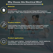 Load image into Gallery viewer, 14 awg Silicone Electrical Wire 2 Conductor Parallel Wire line 50ft [Black 25ft Red 25ft] 14 Gauge Soft and Flexible Hook Up Oxygen Free Strands Tinned Copper Wire
