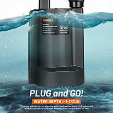 Load image into Gallery viewer, Sump Pump,1/3 HP 35.5 ft,2160GPH,ENGiNDOT Brushless Submersible Clean/Dirty, Capacitor,Automatical Resetting Thermal Protector,Capacitive Induction Mode,Corrosion Resistant,Home,Garden,Industrial
