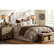 Load image into Gallery viewer, Elias Modern Industrial Table Lamp with Nightlight Oil Rubbed Bronze Off White Oatmeal Drum Shade for Living Room Bedroom Bedside Nightstand Office - Franklin Iron Works
