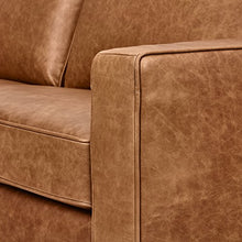 Load image into Gallery viewer, Amazon Brand – Rivet Andrews Contemporary Top-Grain Leather Sofa, 82"W, Cognac
