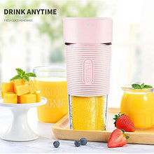 Load image into Gallery viewer, Personal Portable Blender for Shakes and Smoothies with Rechargeable USB, BPA Free, 11.8oz Bottle Cup Juicer
