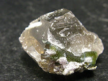 Load image into Gallery viewer, Green Tourmaline Crystal On Quartz Matrix From Brazil - 1.1"
