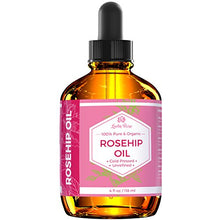 Load image into Gallery viewer, Rosehip Seed Oil by Leven Rose, 100% Pure Organic Unrefined Cold Pressed Anti Aging Rose Hip Moisturizer for Hair Skin &amp; Nails, 4 Fl. oz
