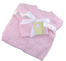 Load image into Gallery viewer, Baby Dove Newborn Popcorn Knit Cardigan &amp; Beanie Gift Set-A Perfect Baby Sweater &amp; Hat Outfit
