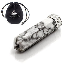 Load image into Gallery viewer, Raw White Howlite Healing Crystal Necklace – For Reiki Insomnia Relief Anxiety Stress Sleep Crown Chakra
