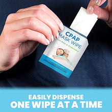 Load image into Gallery viewer, Care Touch CPAP Travel Mask Wipes - 25 Individually Wrapped CPAP Wipes - Unscented - Cleans CPAP, BiPAP, or Other Pap Masks
