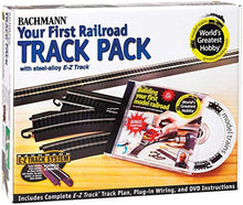 Load image into Gallery viewer, Bachmann Trains Snap-Fit E-Z TRACK WORLD’S GREATEST HOBBY TRACK PACK - Steel Alloy Rail With Black Roadbed - HO Scale
