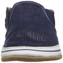 Load image into Gallery viewer, Robeez Kids Crosshatch Crib Shoe, Leather Liam Basic - Indigo, 0-6 Months M US Infant
